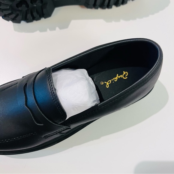 NWT Dolls Kill Black ‘Best To Do It’ Vegan Leather Loafer Shoes - Picture 11 of 15